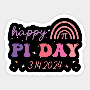 happy pi day teaching math groovy style Sticker